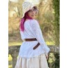 blouse 44899 MIRELLA White cotton voile Ewa i Walla - 4