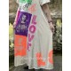 robe Love Graffiti in Moonlight Magnolia Pearl - 9