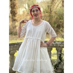dress TEATA Chalk cotton voile Les Ours - 1