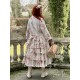long jacket TAMATA Large roses cotton Les Ours - 13