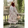 long jacket TAMATA Large roses cotton Les Ours - 13