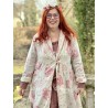 long jacket TAMATA Large roses cotton Les Ours - 11