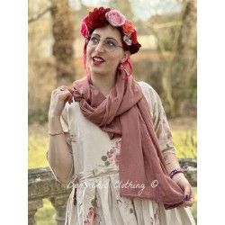 scarf PAULINE Rosewood cotton voile Les Ours - 1