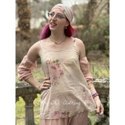 top BASIC voile de coton Bouquet de roses