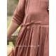 dress TEATA Rosewood cotton voile Les Ours - 14