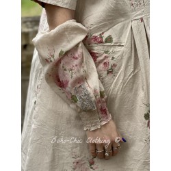 manchettes BLANDINE voile de coton Bouquet de roses Les Ours - 1