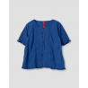 blouse 44897 KARIN Blue cotton Ewa i Walla - 17