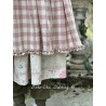 dress TEATA Pink checks rustic cotton Les Ours - 13