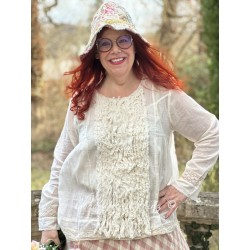 blouse ANTONE Chalk cotton voile Les Ours - 1