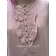 blouse OTEA Candy pink cotton voile Les Ours - 12