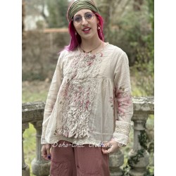 chemisier ANTONE voile de coton Bouquet de roses Les Ours - 1