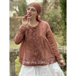 blouse ANTONE Rosewood cotton voile Les Ours - 1