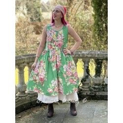 dress 55790 BERTA Green flower print cotton Ewa i Walla - 1
