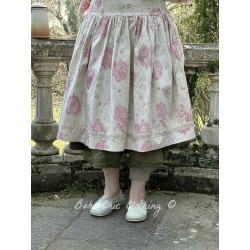 jupe LOU popeline de coton Grandes roses Les Ours - 1