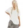 T-shirt Europa in True Magnolia Pearl - 16