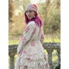 long jacket TAMATA Large roses cotton Les Ours - 7