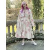 long jacket TAMATA Large roses cotton Les Ours - 3