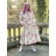 long jacket TAMATA Large roses cotton Les Ours - 2
