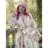 long jacket TAMATA Large roses cotton Les Ours - 19