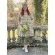 dress MARIA Green checks rustic cotton Les Ours - 10