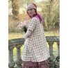 dress MARIA Pink checks rustic cotton Les Ours - 9