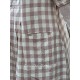 dress MARIA Pink checks rustic cotton Les Ours - 14