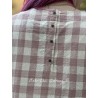 dress MARIA Pink checks rustic cotton Les Ours - 16