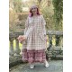 dress MARIA Pink checks rustic cotton Les Ours - 10