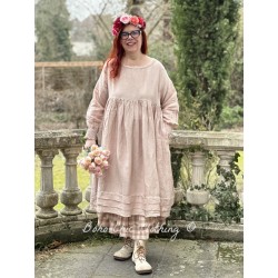 dress ELISE Candy pink linen Les Ours - 1