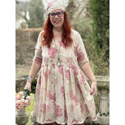 robe TEATA voile de coton Grandes roses Les Ours - 1