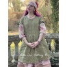 dress MARIA Green gingham linen Les Ours - 7