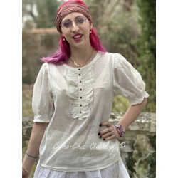 blouse OTEA Chalk cotton voile