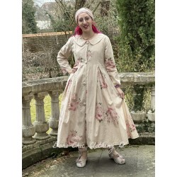 long jacket LANA Bouquet of roses cotton Les Ours - 1