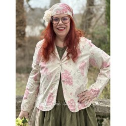 veste ERINA popeline de coton Grandes roses Les Ours - 1