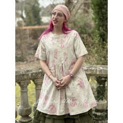 dress MARIA Large roses cotton poplin