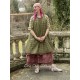 robe TEATA coton rustique Carreaux verts Les Ours - 15