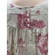tunic TEVA Large roses cotton voile Les Ours - 12