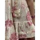 tunic TEVA Large roses cotton voile Les Ours - 13