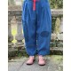 trouser 11389 BRENDA Blue linen Ewa i Walla - 8