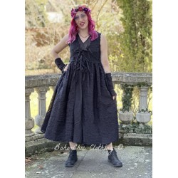 robe 55801 GUSTAVA organdie à volants Noir