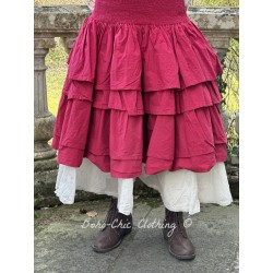 skirt 22181 OWENA Cerise cotton