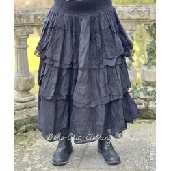 skirt 22188 INGEBORG Black organdie Ewa i Walla - 1