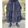 skirt 22188 INGEBORG Black organdie Ewa i Walla - 1