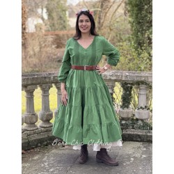 robe 55792 GRACE coton Vert Ewa i Walla - 1