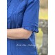 blouse 44897 KARIN Blue cotton Ewa i Walla - 18