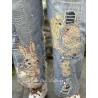 jean's Be A Poem Miner Denims in Washed Indigo Magnolia Pearl - 38