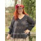 blouse 44910 ROSMARI Black organdie Ewa i Walla - 10
