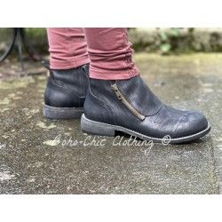 shoes 99172 Black leather Size 38 Ewa i Walla - 1