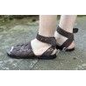 sandales 99178 NIDDE cuir Marron Taille 38 Ewa i Walla - 8