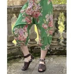 panty 11386 ROSITA coton Vert à imprimé fleurs